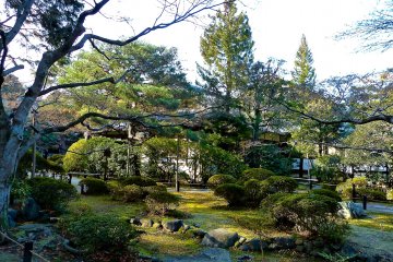 <p>สวนอาซาเลีย (Azalea garden) ออกแบบโดย Kobori Enshu</p>