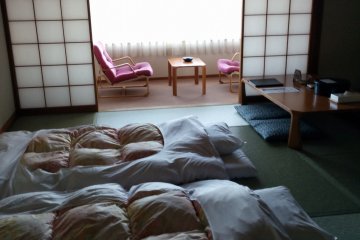<p>หนึ่งในห้องพักสไตล์ญี่ปุ่น</p>
