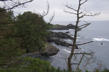 <p>Ocean view&nbsp;from one of the campsites.</p>