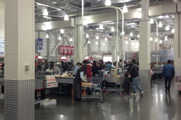 <p>The check out of Costco.</p>