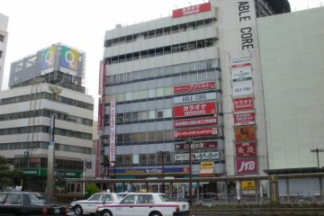 Able Core building in front of South Exit of Numazu Station.