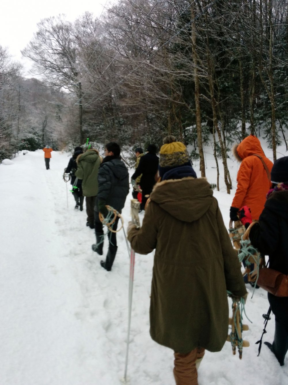 Our trekking continues through the snowy landscape.&nbsp;