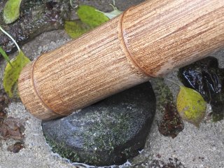 Bamboo water spout
