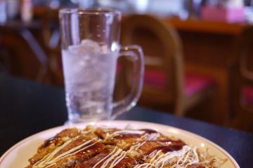 <p>Hiroshima-style okonomiyaki</p>