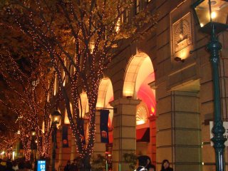 Christmas time light-up of the Motomachi&nbsp;shopping street